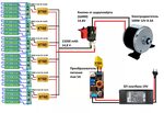 Подключение электрического оборудования Подключение аккумулятора к контроллеру