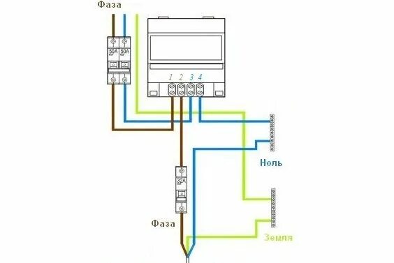 Подключение электрического счетчика энергомера Подключение однофазного счетчика HeatProf.ru