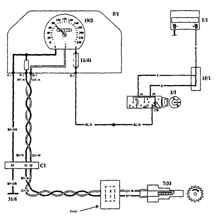 Подключение электрического спидометра Volvo 940 (1993 - 1994) - wiring diagrams - speedometer - Carknowledge.info