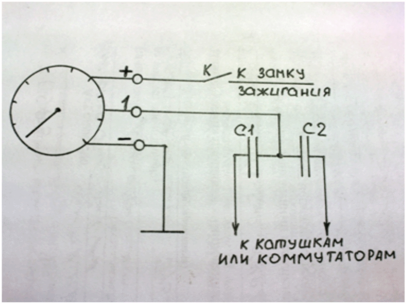 Подключение электрического тахометра Электронный тахометр от ВАЗ-2107