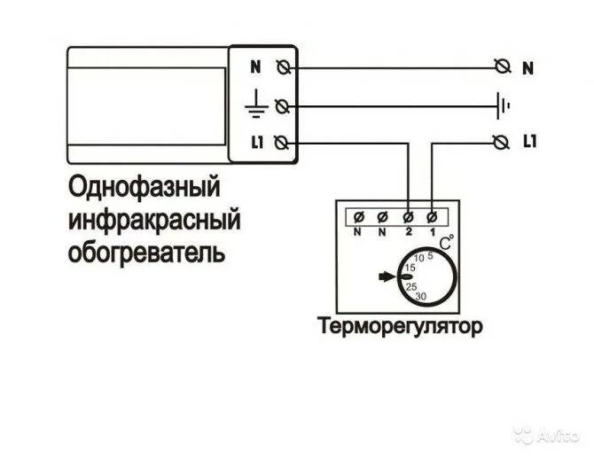 Подключение электрического терморегулятора схема Как подключить терморегулятор