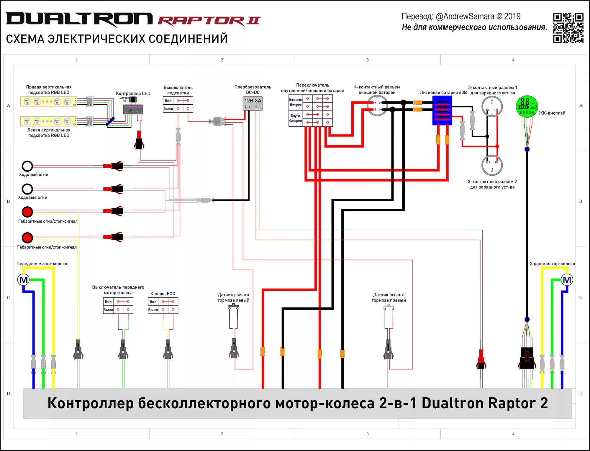 Подключение электрической цепи привода sintesi 2000 Dualtron Raptor - Страница 322