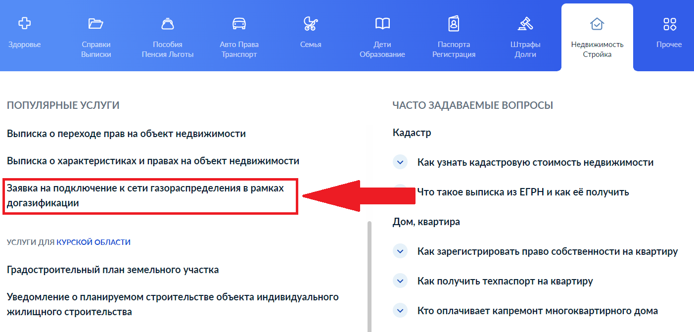 Подключение электричества через госуслуги Подать заявление на газификацию дома фото - DelaDom.ru