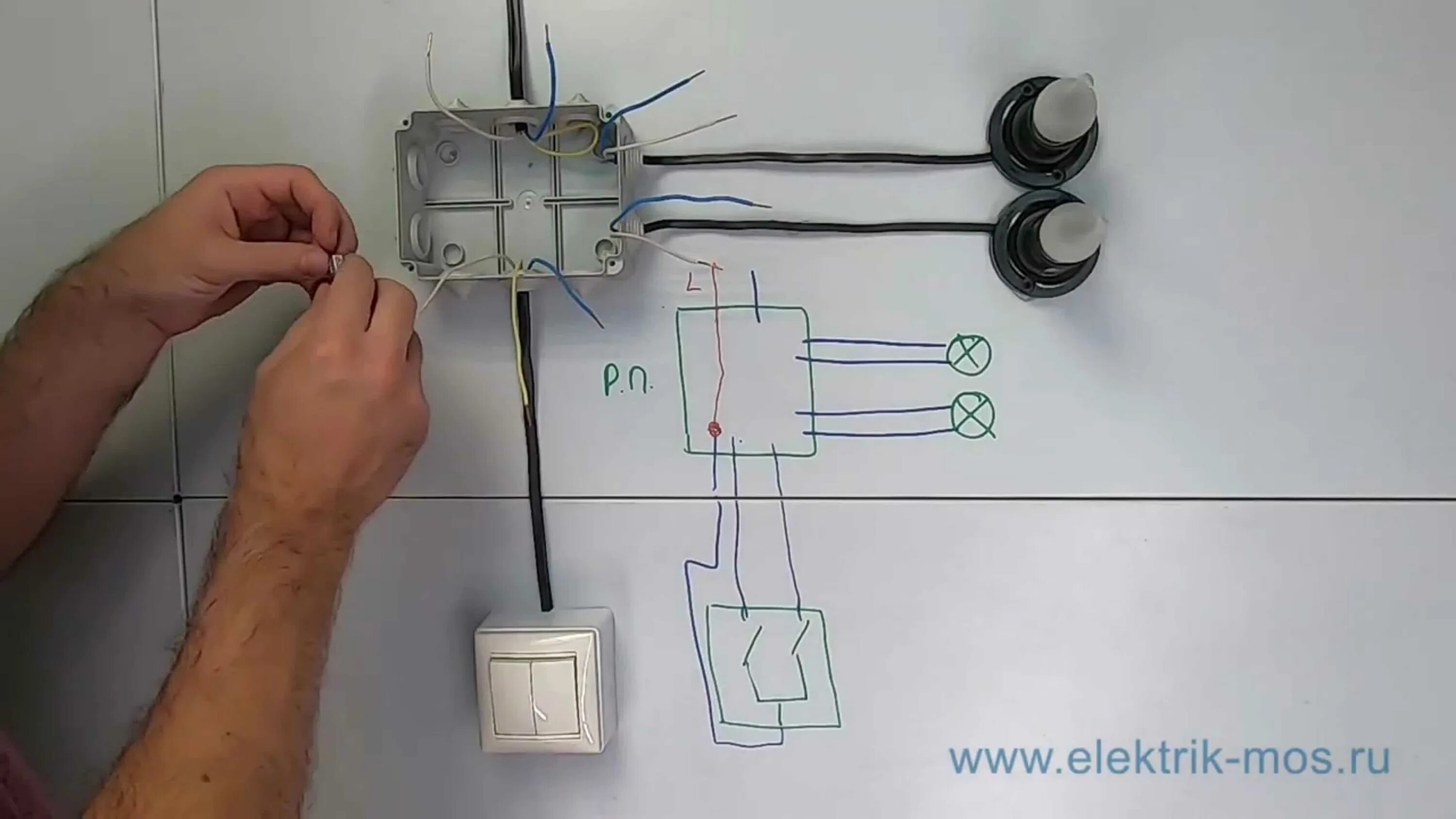 Подключение электричества к выключателю с 2 клавишами Подключение 2х клавишного выключателя на 2: найдено 88 изображений