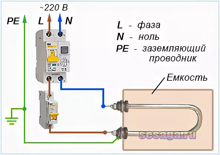 Подключение электробойлера трехфазного к автомату Как выбрать и правильно подключить УЗО для водонагревателя - проведение ремонтов