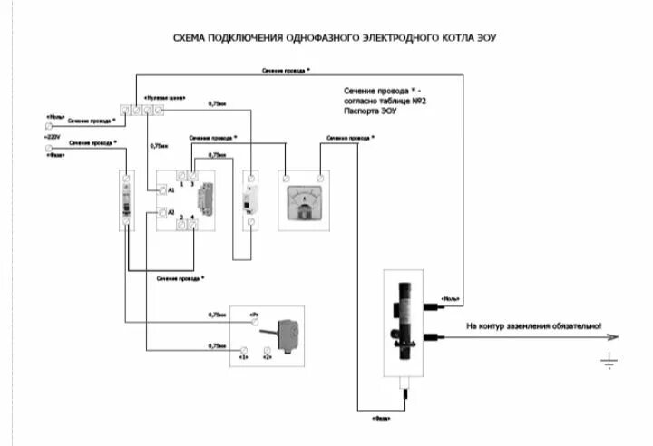 Подключение электродных котлов Котёл электродный ЭОУ 1/4: 17 000 тг. - Климатическое оборудование Кокшетау на O