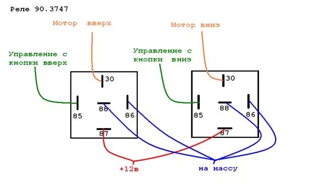 Подключение электродвигателя через реле Доп реле стеклоподьемников, фото салона - Honda Civic Coupe (5G), 1,5 л, 1995 го