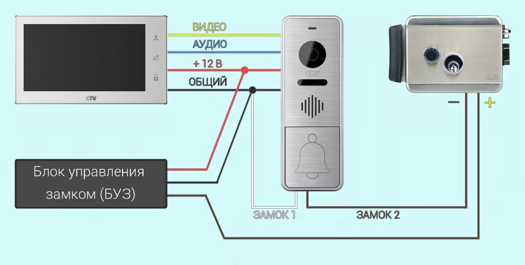 Подключение электромагнитного замка к домофону hikvision БУЗ - что за зверь такой? Объясняем!