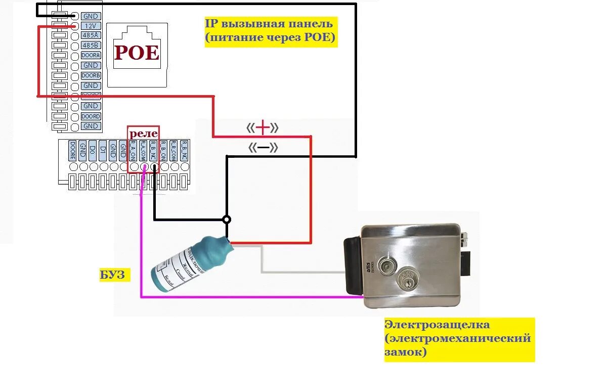 Подключение электромеханического замка через буз схема Подключение блока управления замком: найдено 81 изображений