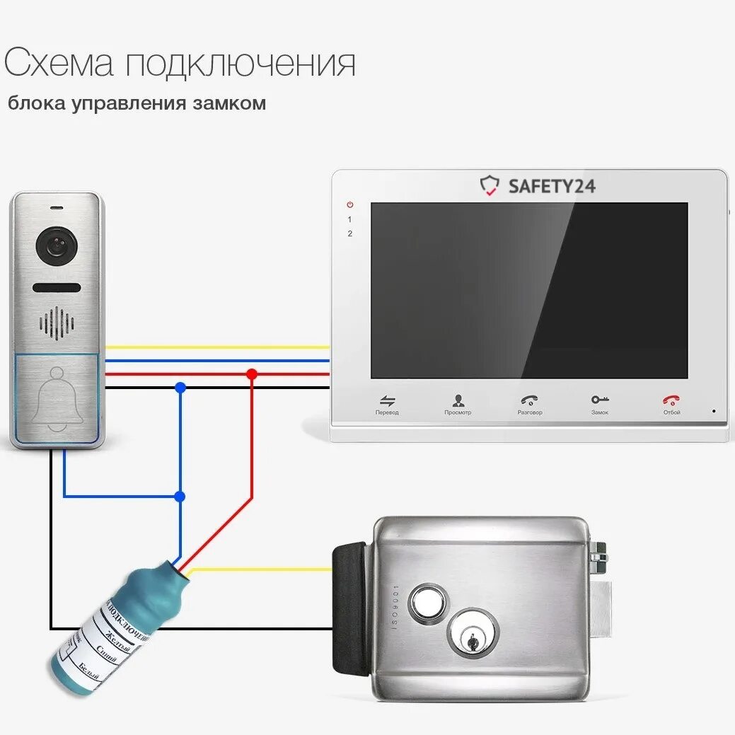 Подключение электромеханического замка к домофону Блок управления замком CTV-Buz (40х35 мм) по низкой цене