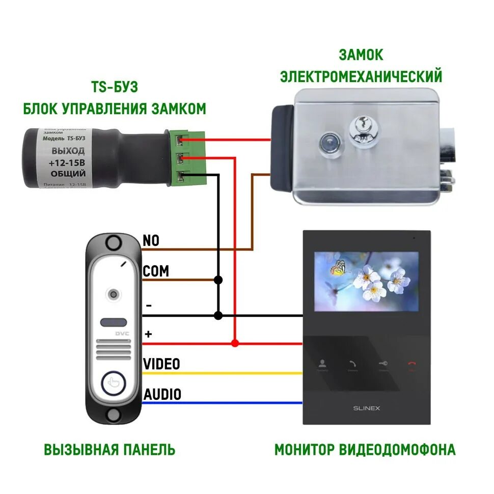 Подключение электромеханического замка к вызывной панели hikvision Купить Блок управления замком Tantos TS-БУЗ по цене 750 ₽ в Москве