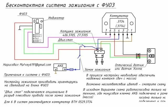 Подключение электронного зажигания иж Оптическое зажигание на иж 5 своими руками 53 фото - KubZap.ru