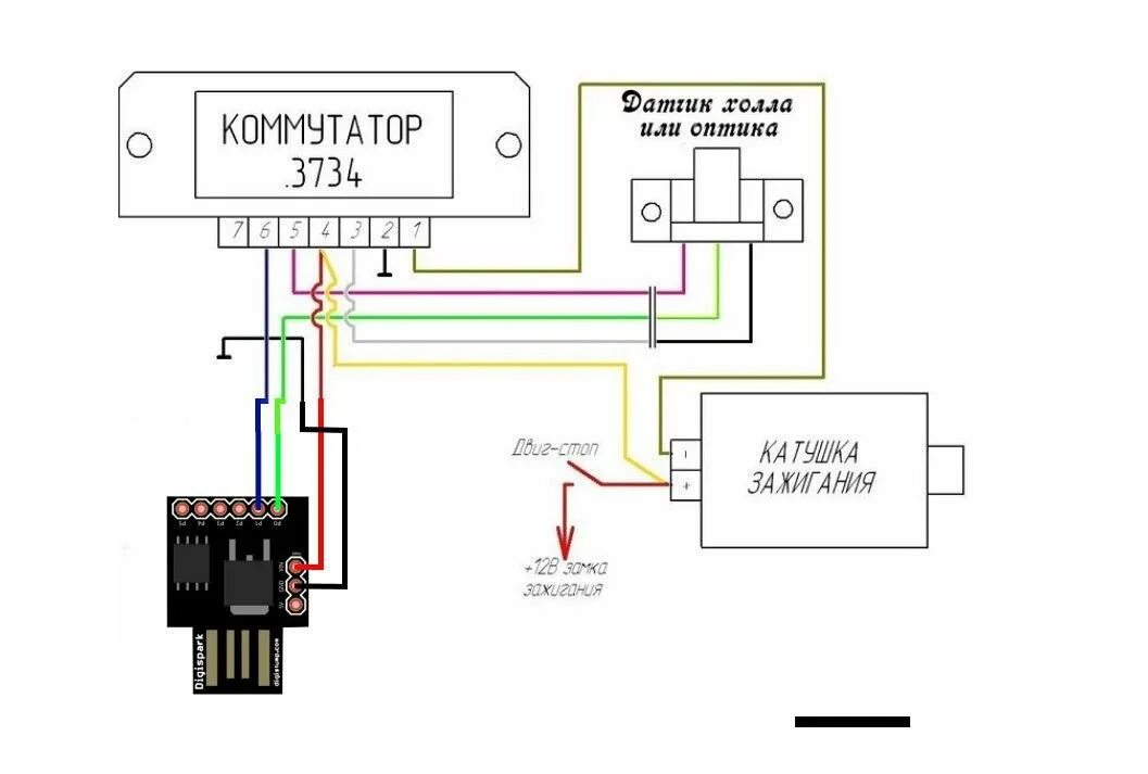 Подключение электронного зажигания иж схема Зажигание с фуоз иж 54 фото - KubZap.ru