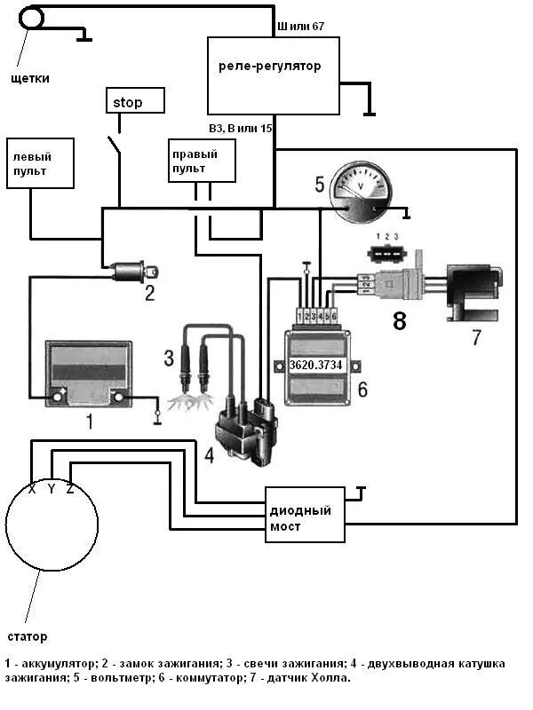 Подключение электронного зажигания иж схема Проблемы БСЗ с датчиком Холла