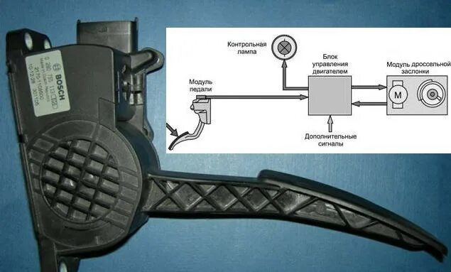 Подключение электронной педали газа Электронная педаль газа и принципы регулирования