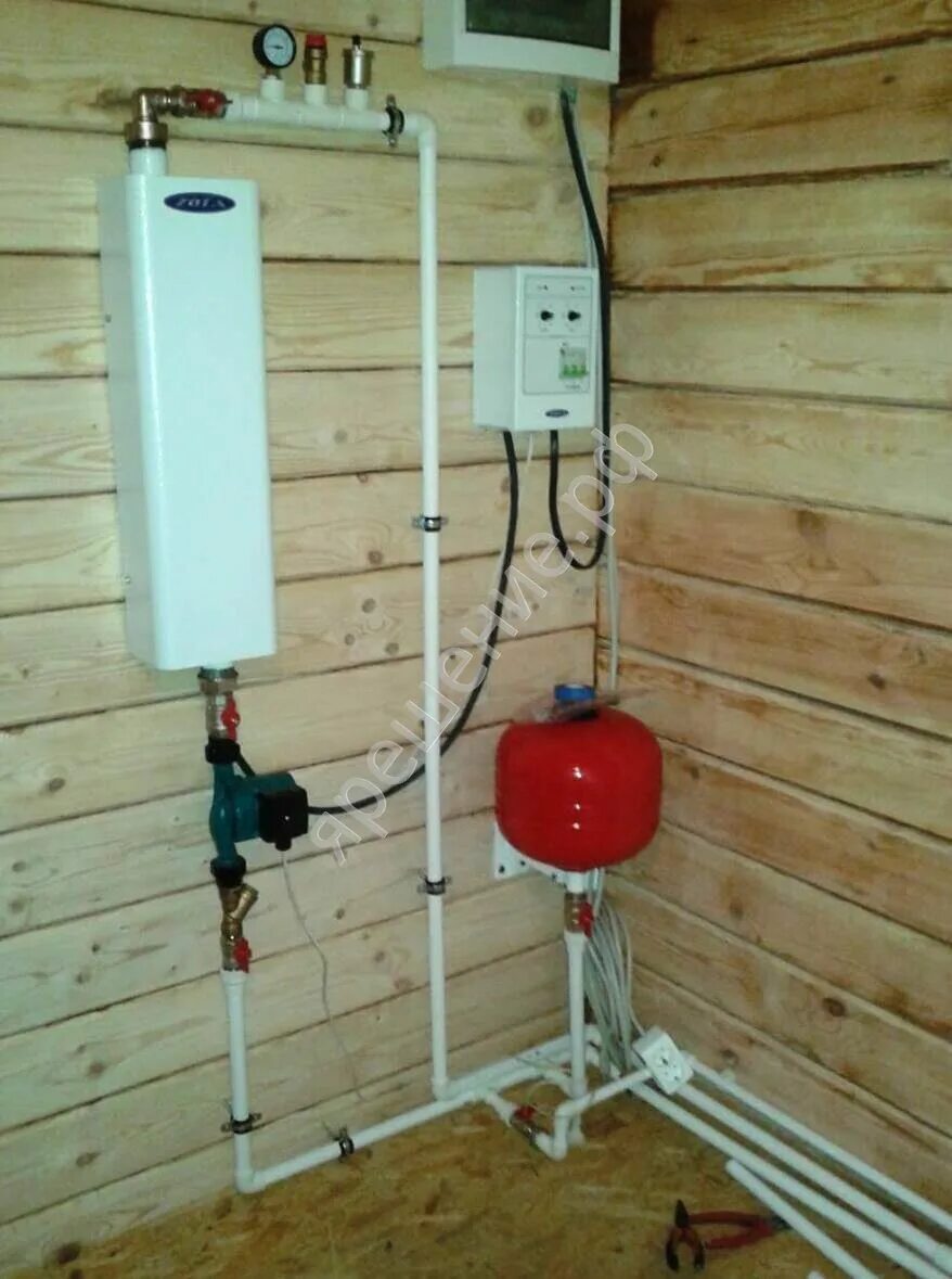 Подключение электроотопления в доме Обвязка электрокотла отопления HeatProf.ru