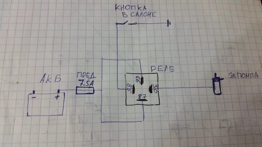Подключение электропомпы через реле схема установки доп.помпы - ГАЗ Газель, 2,9 л, 2011 года электроника DRIVE2
