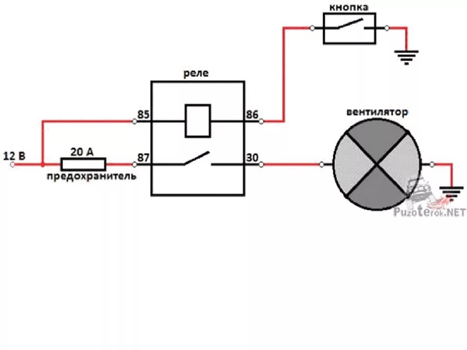 Подключение электровентилятора через реле с датчиком 1. Дополнительный вентилятор охлаждения на Монтеро/Паджеро спорт - Mitsubishi Mo
