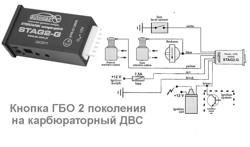 Подключение эмулятора гбо 2 поколения Вопрос Установка карбюраторной газовой кнопки - ЗАЗ 1102, 1,1 л, 1992 года элект