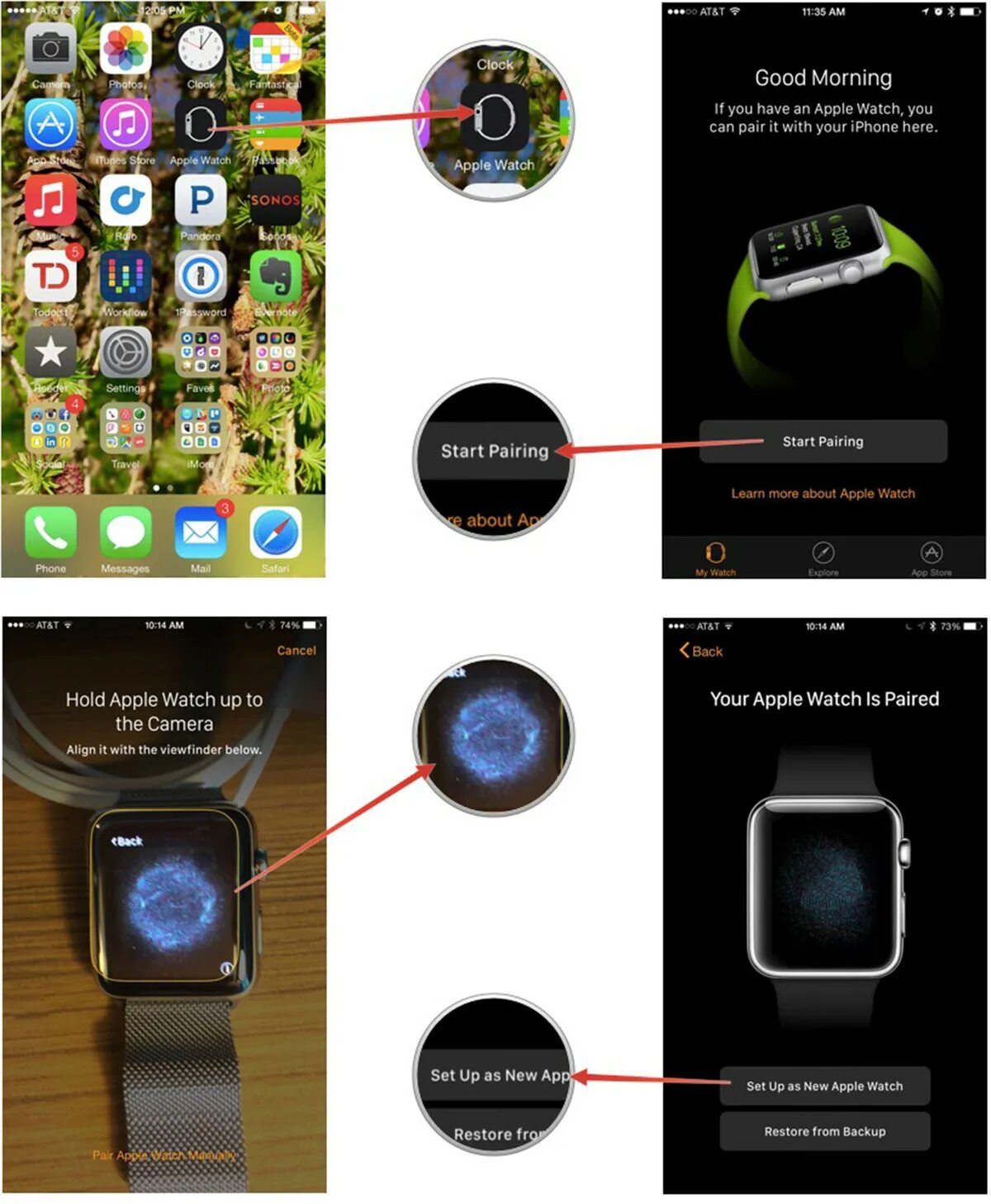 Подключение эпл вотч к телефону Как привязать apple watch к iphone