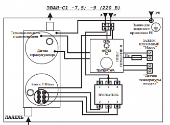 Подключение эпо 4 схема подключения Электрический котел Эван Стандарт С-1 7,5 - купить в Санкт-Петербурге: цены, хар