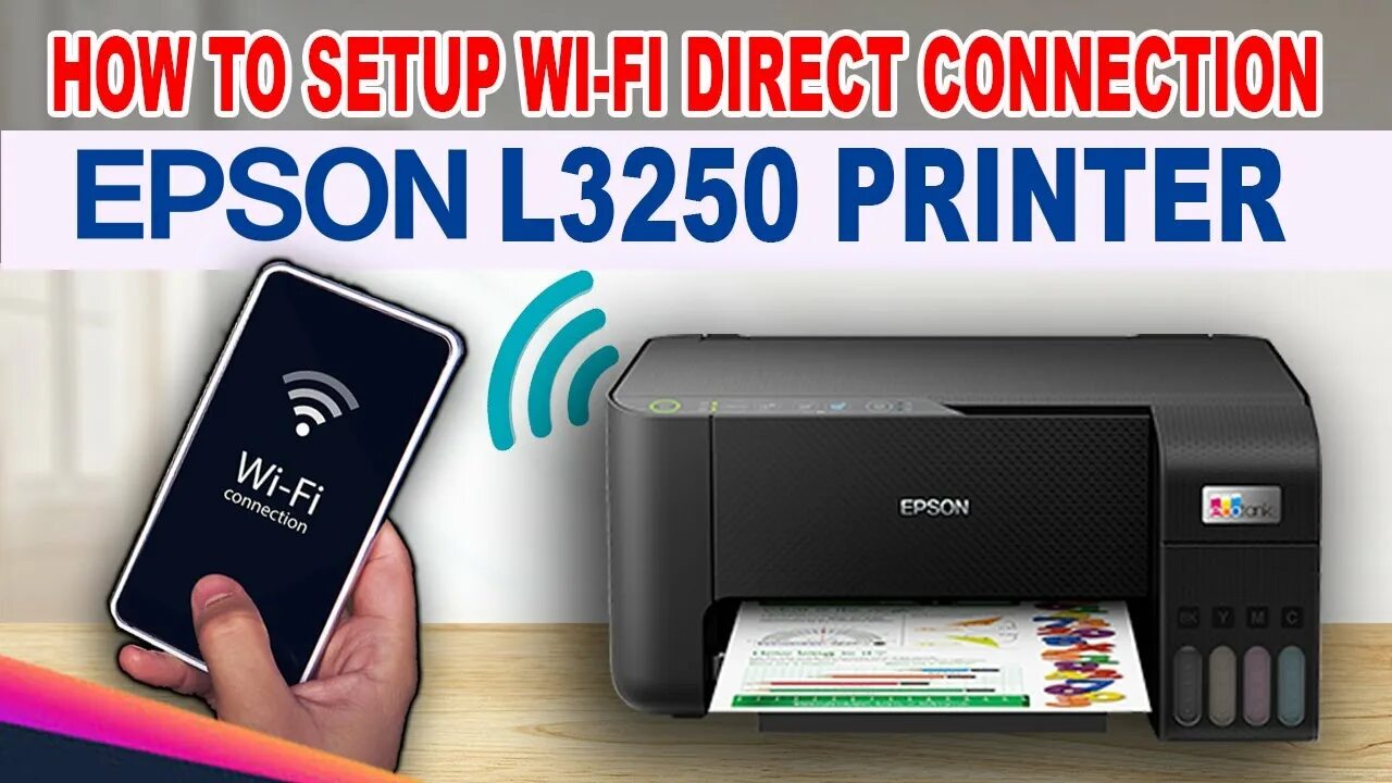 Подключение эпсон 3250 к компьютеру HOW TO SETUP WI-FI DIRECT CONNECTION - EPSON L3250 PRINTER. - YouTube