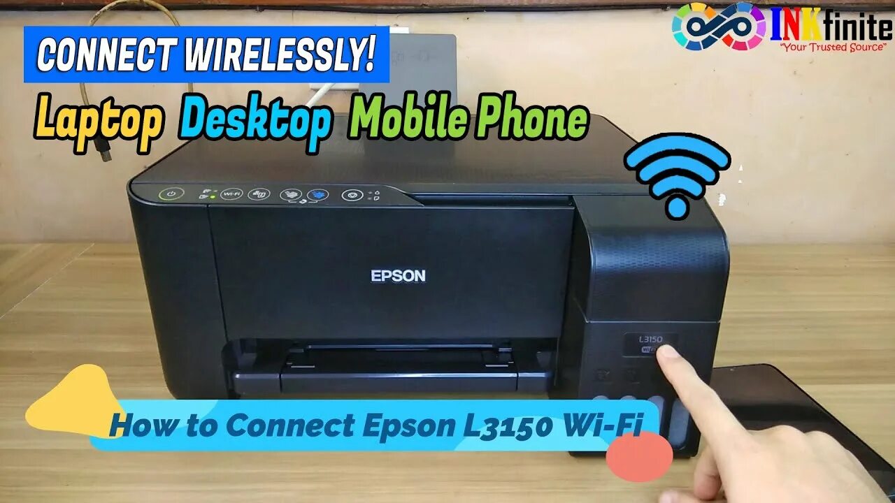 Подключение эпсон 3250 к компьютеру How to Connect Epson L3150 L3156 L3250 L3251 L3256 Wi-Fi to PC Laptop and Mobile