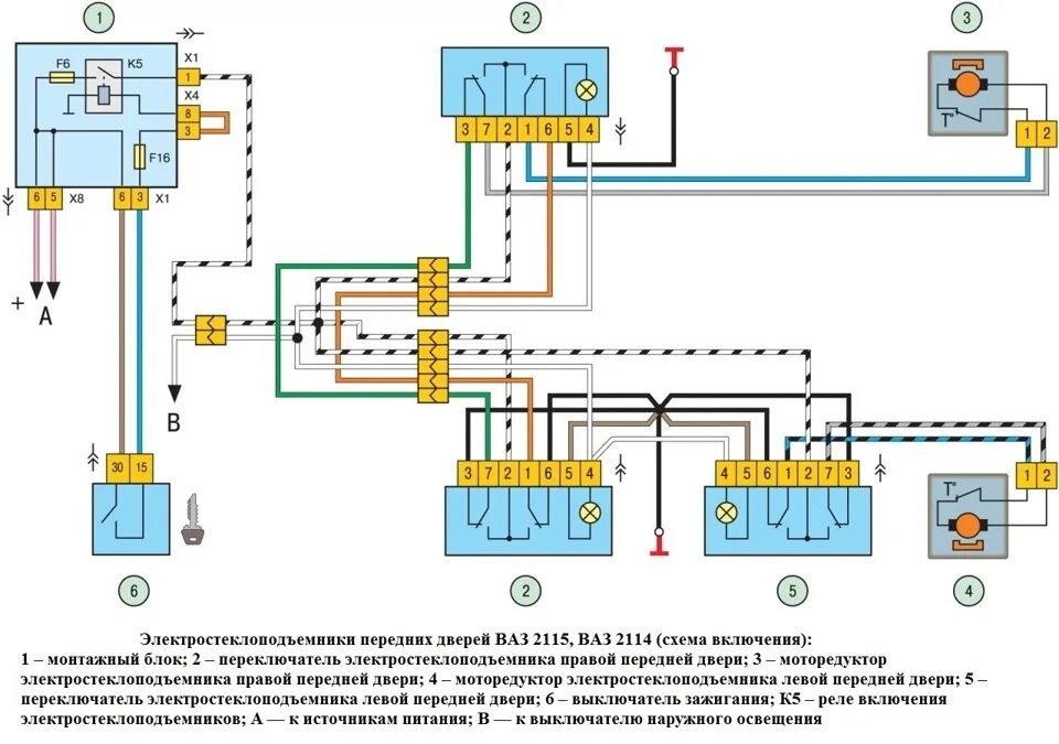 Подключение эсп ваз 2109 Подключение задних ЭСП ВАЗ-2114 с блоком кнопок ГАЗ-3110 - Сообщество "ВАЗ: Ремо