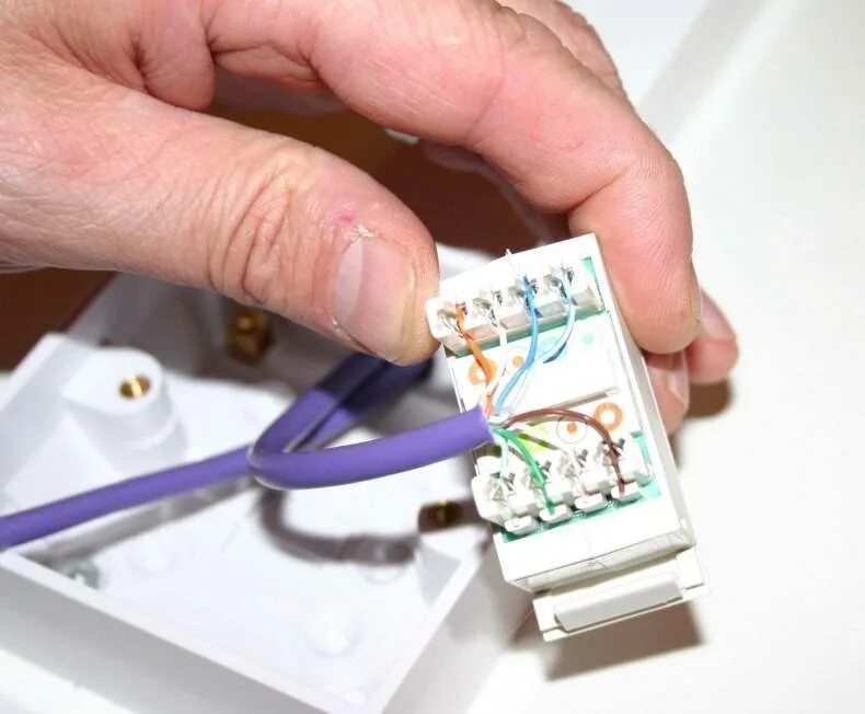 Подключение ethernet розетки Как установить и подключить интернет розетку, телевизионную розетку и телефонную