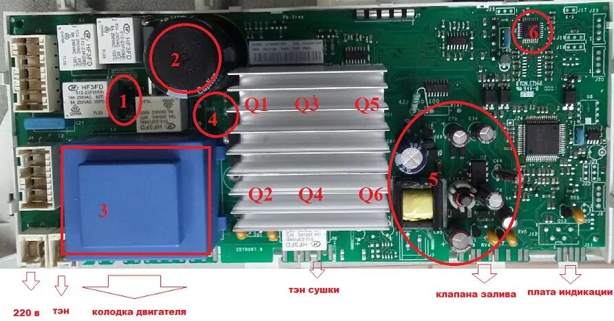 Подключение evo 2 Ремонт блока управления стиральной машины Индезит Аристон