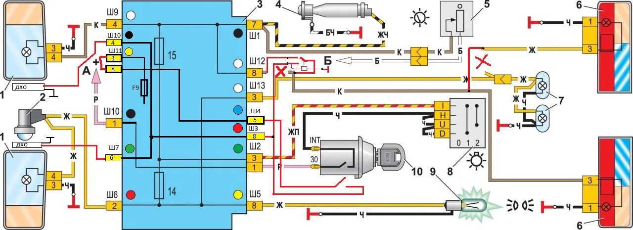 Подключение фар 2107 ДХО на ВАЗ 2107 (семёрка) по штатной проводке - Lada 21074, 1,6 л, 2000 года дру