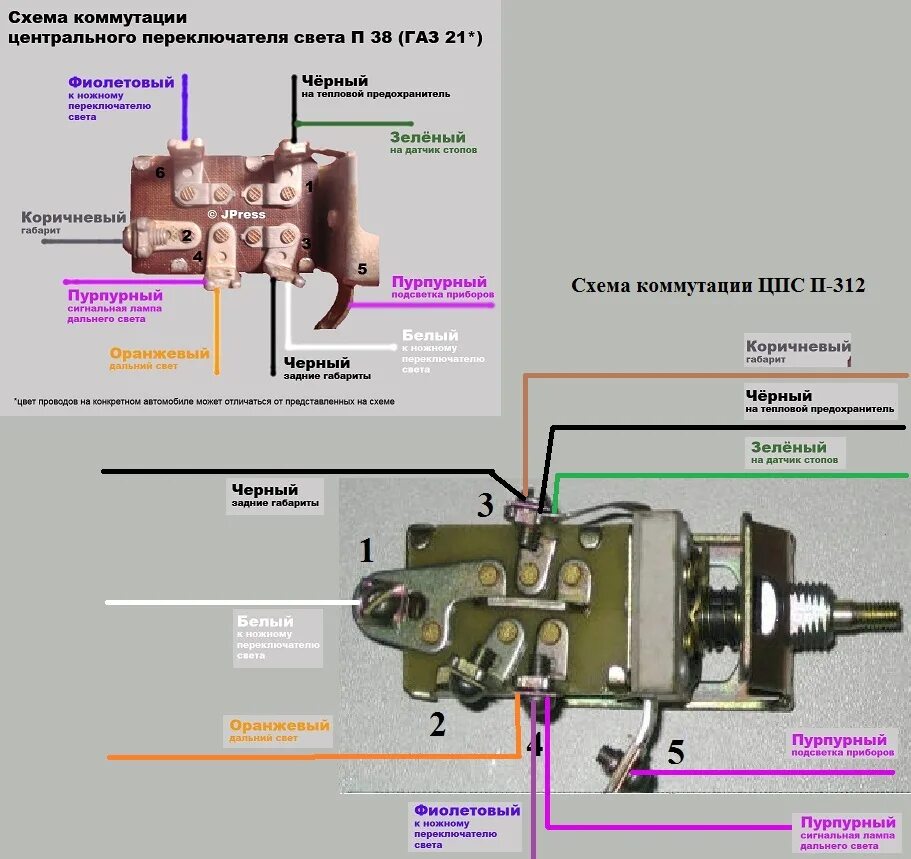 Подключение фар газ 53 схема включения кпп газ 53 - avtogaz16.ru