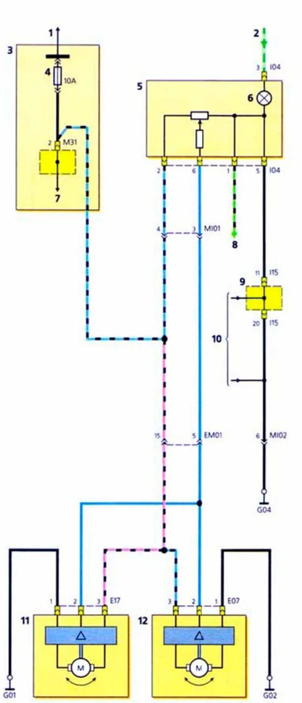 Подключение фар хендай акцент Автомобиль Hyundai Accent (ТагАЗ). Электросхема включения регулятора направления