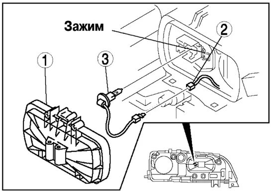 Подключение фар мазда 6 Ремонт Mazda 6 : Снятие и установка лампы передней противотуманной фары