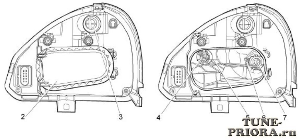 Подключение фар на приоре Как отличить, Bosch или Киржач Тюнинг и ремонт Lada Priora