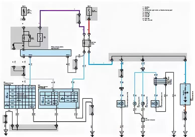 Подключение фар тойота Электросхема подключения задних противотуманных фар Toyota corolla 2006 - 2010 г