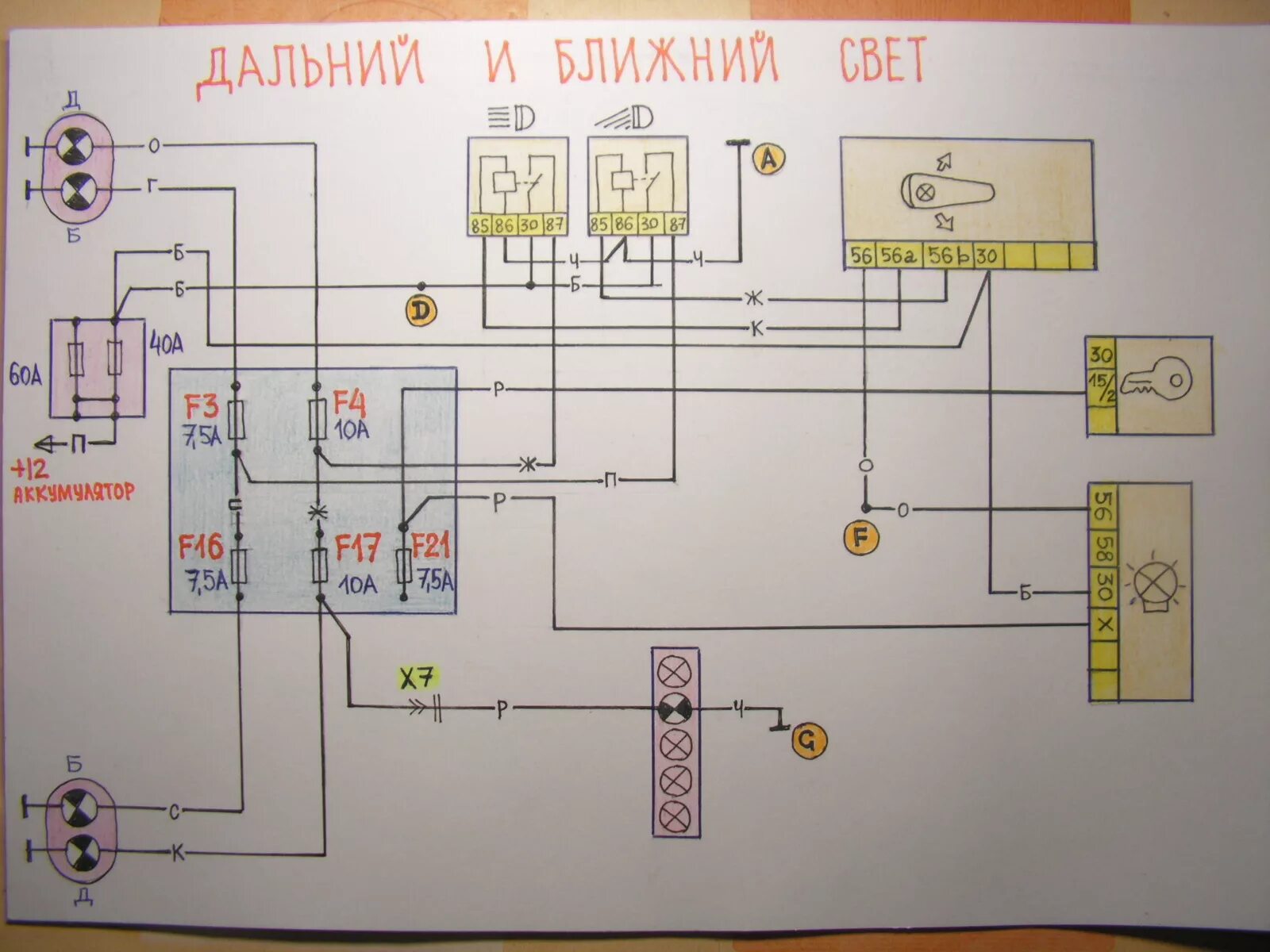 Подключение фар уаз 469 Перегрев реле дальнего света-2 - УАЗ 31519, 2,7 л, 2011 года своими руками DRIVE