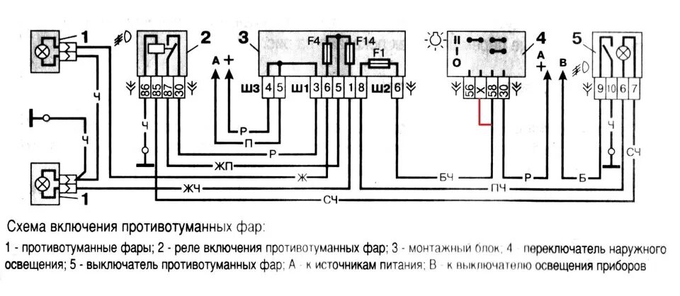 Подключение фар ваз 2112 Установка ПТФ на 2110 - Bogdan 21104, 1,6 л, 2013 года электроника DRIVE2