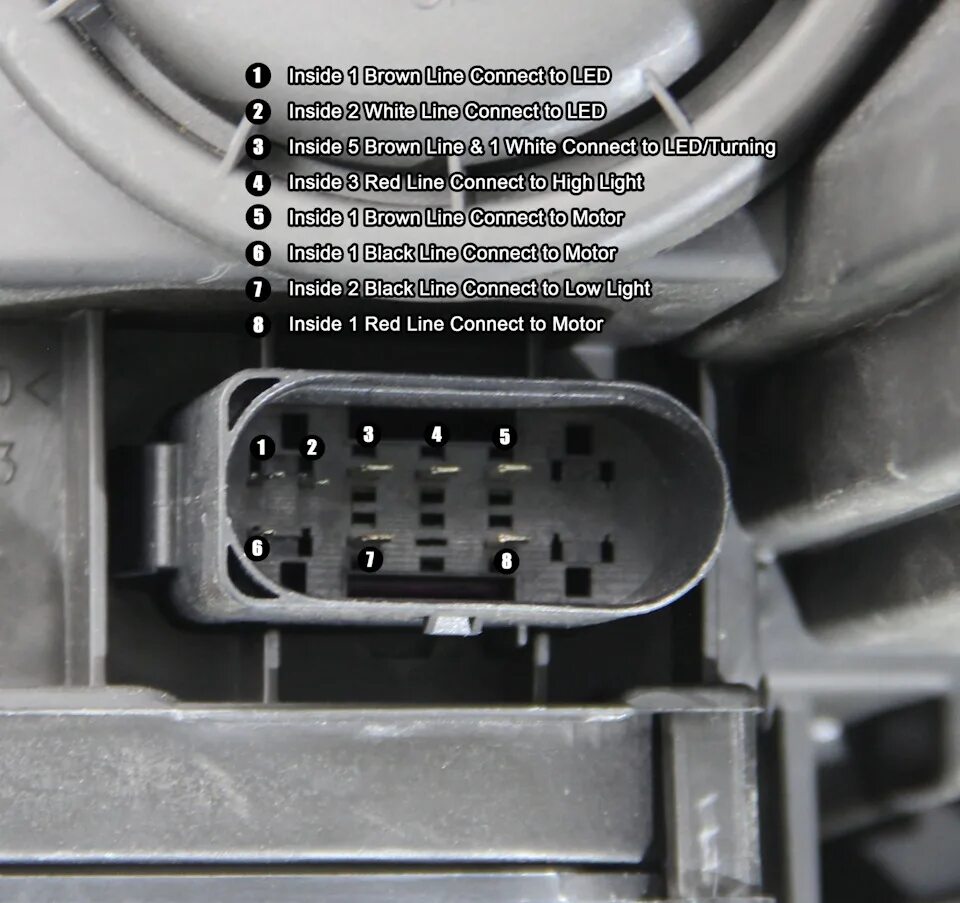 Подключение фар w164 Пинуем фары w204 rest - Mercedes-Benz C-class (W204), 2,2 л, 2008 года стайлинг 