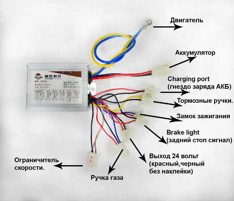 Подключение фары к контроллеру электровелосипеда Misc