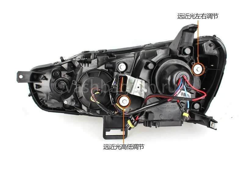 Подключение фары лансер 10 Передние фары Мицубиси Лансер 10 2007-2017 модель № 11, MF-HL-000339 - отзывы по