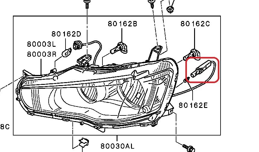 Подключение фары лансер 10 Как поменять лампочку габарита на митсубиси лансер 10 LkbAuto.ru
