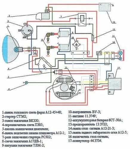 Подключение фары на снегоходе буран Вопрос для самодельная система зажигание.