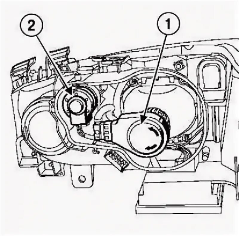Подключение фары рено меган 2 Замена ксенонавых лямпаў фары галаўнога святла (Рэно Меган 2, 2002-2009, бензін)