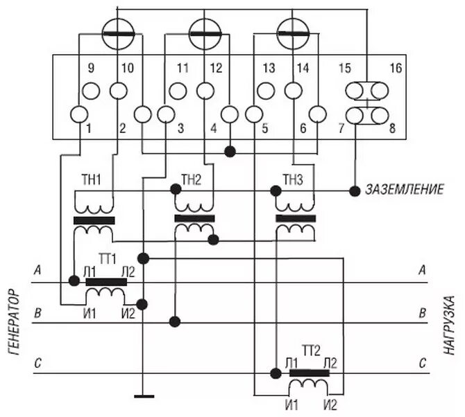 Подключение фазного счетчика с трансформаторами тока Все схемы подключения счетчиков Меркурий