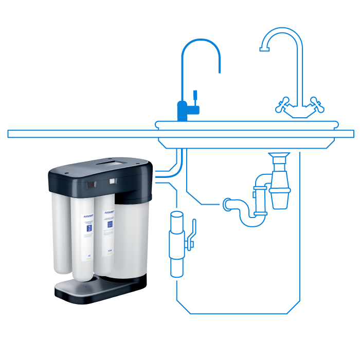 Подключение фильтра для дома Купить фильтр обратного осмоса Аквафор DWM-102S Морион в Минске - интернет-магаз