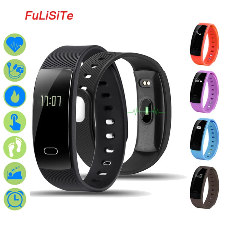 Подключение фитнес часов к телефону QS80 Fitness Tracker Heart Rate Bluetooth Bracelet Sleep Monitor Waterproof Vibr