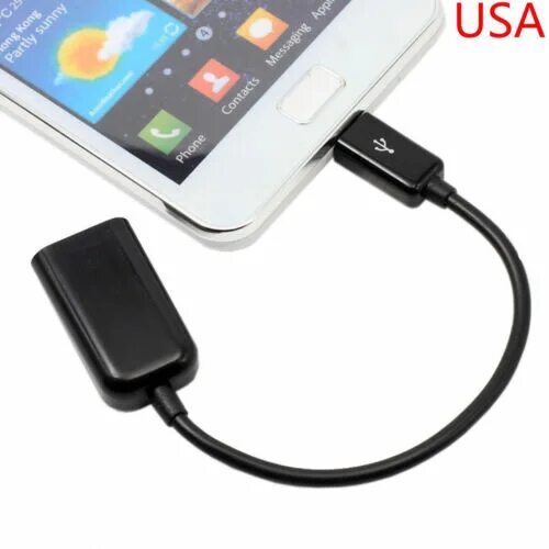 Подключение флешки к телефону через переходник USB Host OTG Adapter Cable For Samsung Galaxy Tab A 9.7" SM-T550 SM-T555 Tablet 