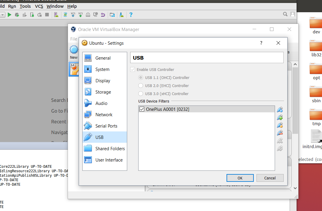 Подключение флешки к виртуальной машине ubuntu - Android Studio in VirtualBox can't find USB device - Stack Overflow