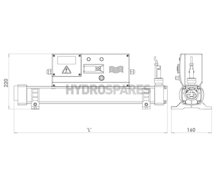 Подключение flowline 2 Elecro Evo Heater Titanium